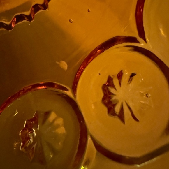 Amber base that goes to the 3 piece moon & stars candle lamp. Base only. *READ* - Picture 8 of 9